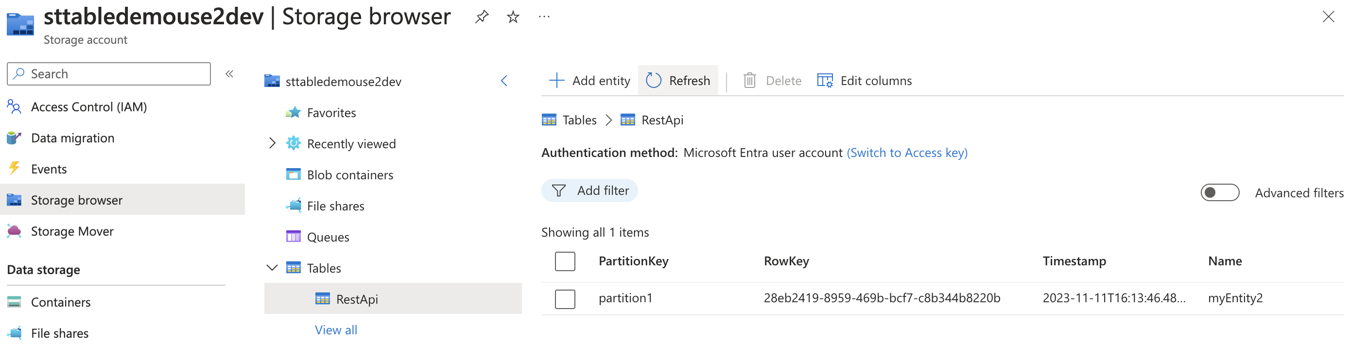 Azure Table Remove Entity result /posts/az-storage-tables-rest-powershell/images/table-entity-remove.png