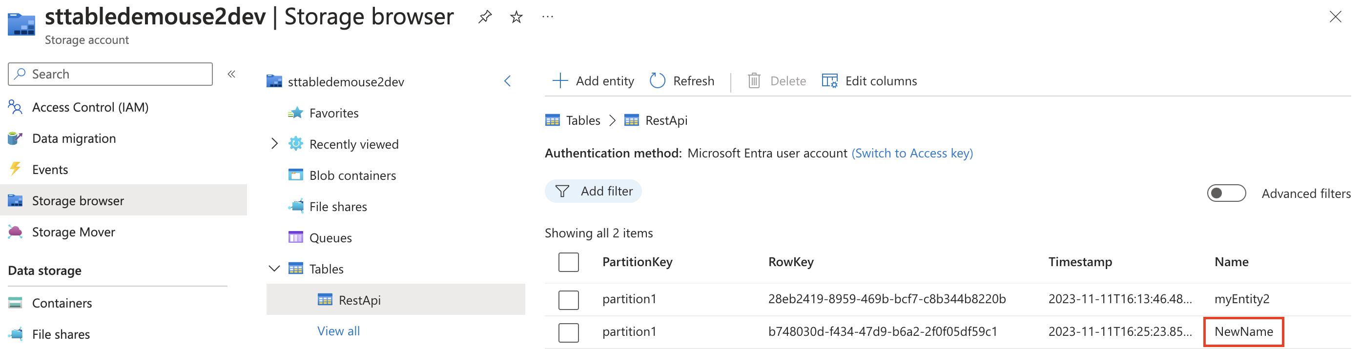 Azure Table Update Entity result /posts/az-storage-tables-rest-powershell/images/table-entity-update.png